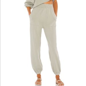 Lovers + Friends Pocket Jogger in Sage Green